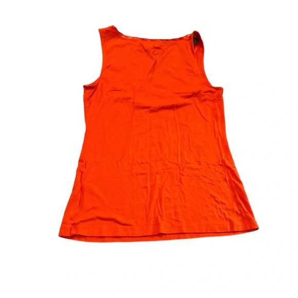 EUC banana republic tank in reddish orange small cotton soft - Picture 2 of 4